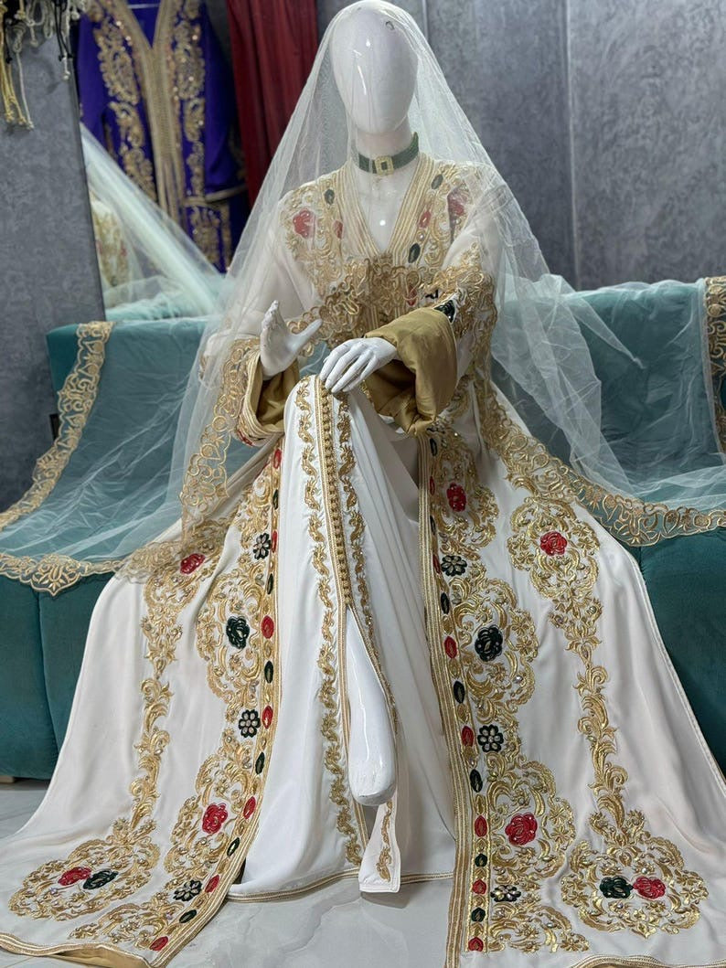 Elegant Moroccan Caftan Wedding Dress