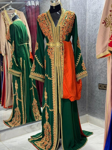 Moroccan Green Caftan