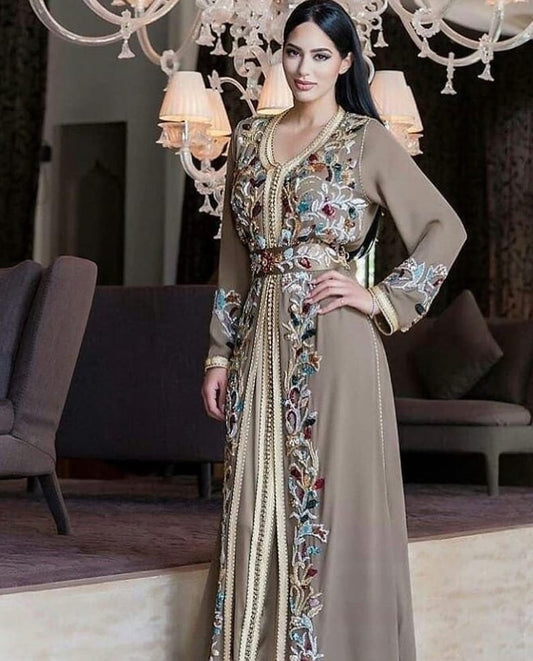 Moroccan Hand Beaded Traditional Luxurious Caftan