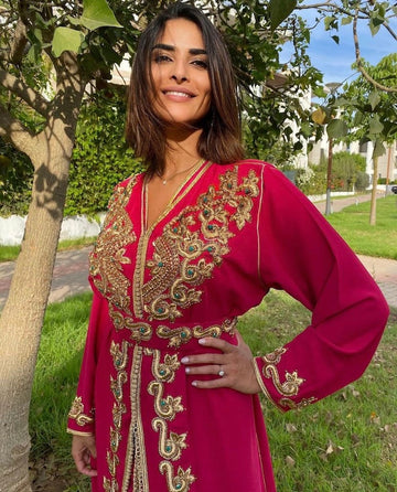 Embroidered Hand Made Beaded Caftan Dubai Wedding Gown