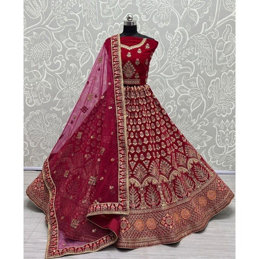 Red Wedding Lehenga Choli