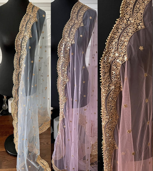 Multi Color Net Dupattas