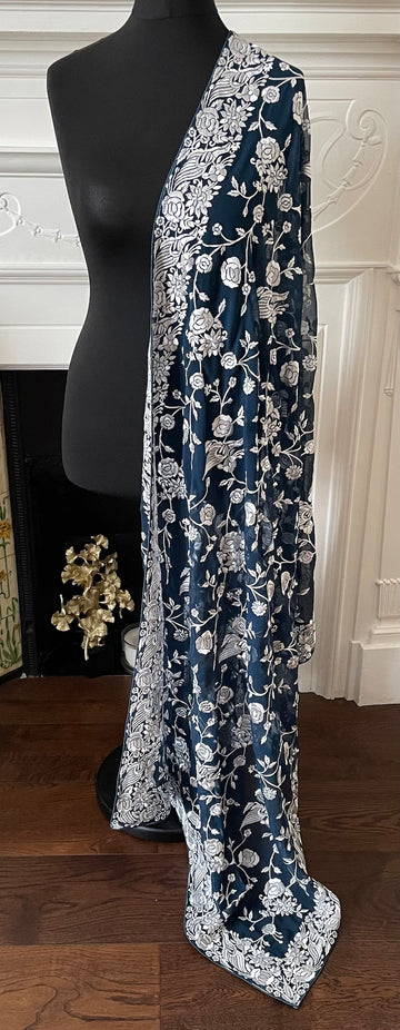 Regal Parsi Gara Work Duppatta