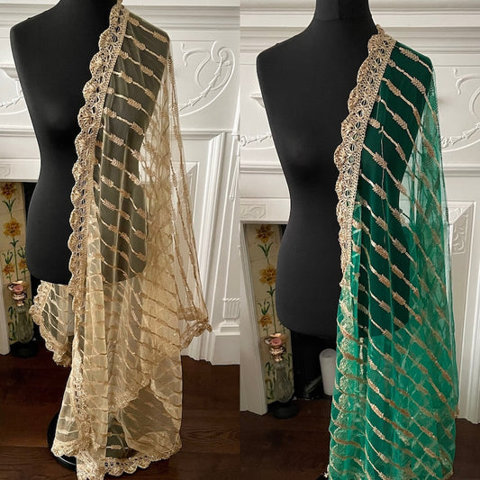 Sequins Net Dupattas