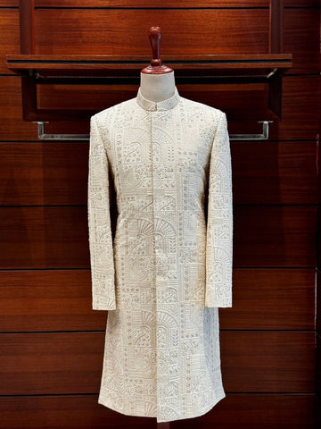 Off White Designer Sherwani for Men