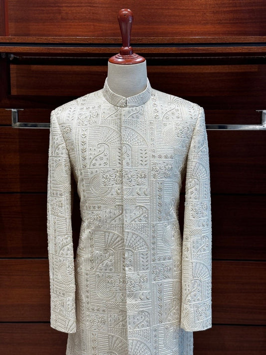 Off White Designer Sherwani for Men