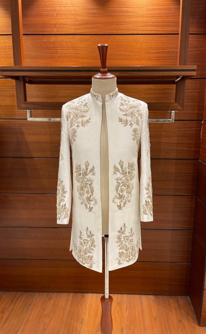 Hand Made Embroidery Sherwani for Men