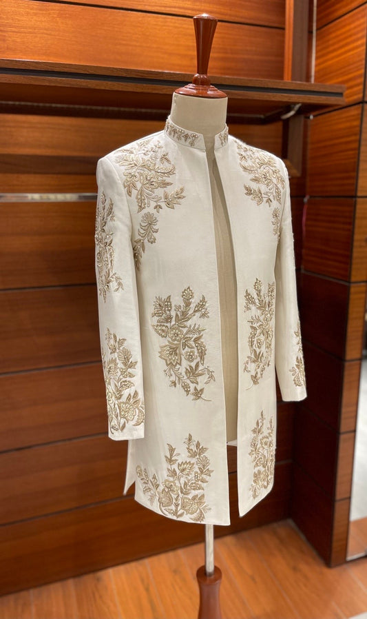 Hand Made Embroidery Sherwani for Men