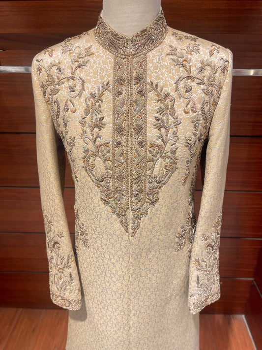 Opulent Golden Sherwani for Men