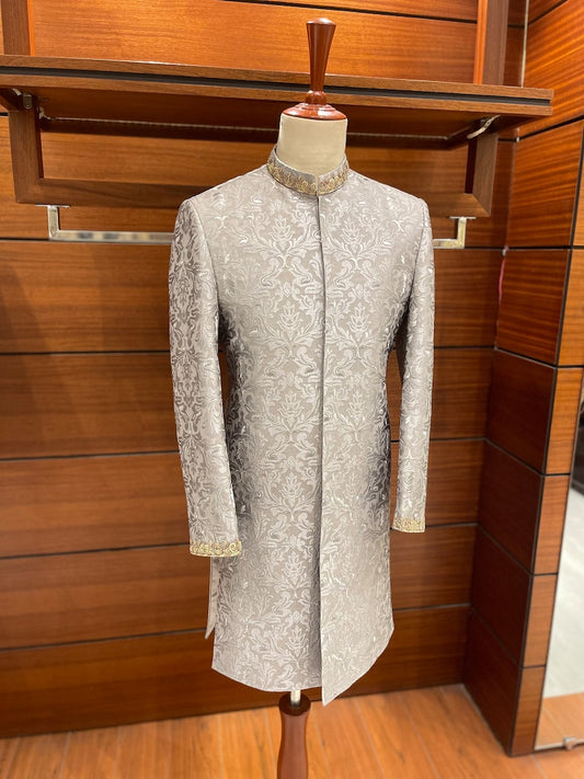 Beige Light Sherwani for men