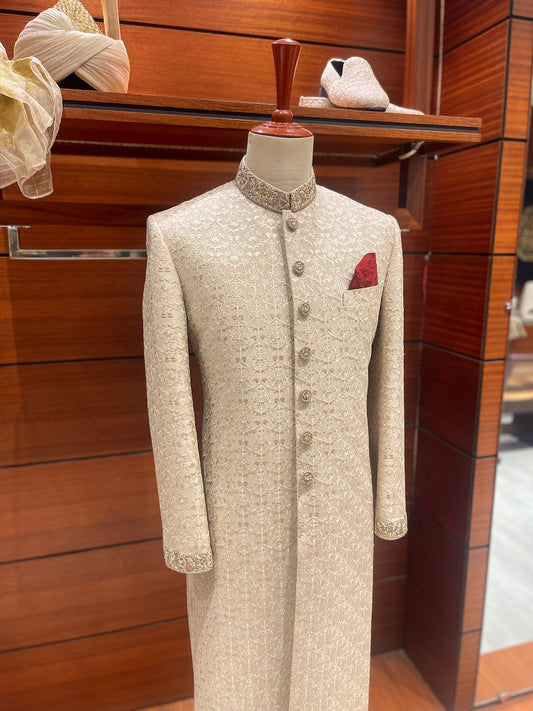 Exclusive Beige Sherwani for Men