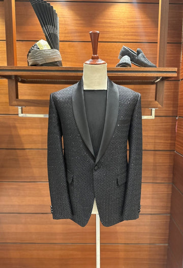 Western Black Prince coat for men