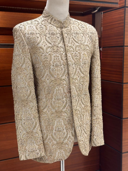 Light Golden Prince Coat for Men