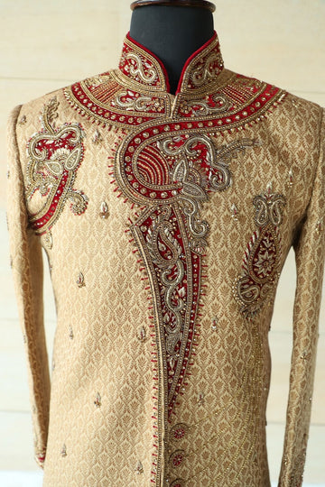 Embroidery Work Ethnic Suit Sherwani