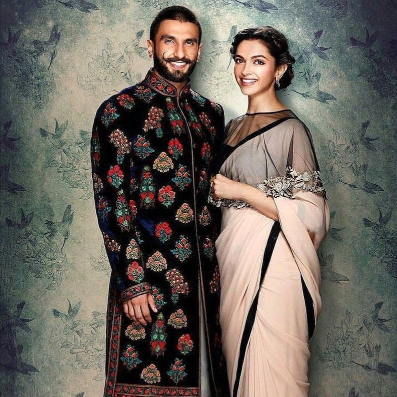 Men’s Indian Latest Design for Black Velvet Indo Western Sherwani