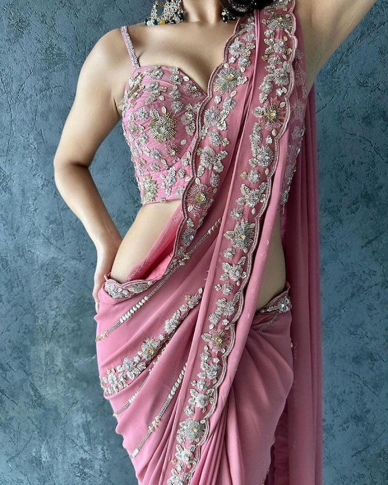 Manish Malhotra Designer Sequins Saree