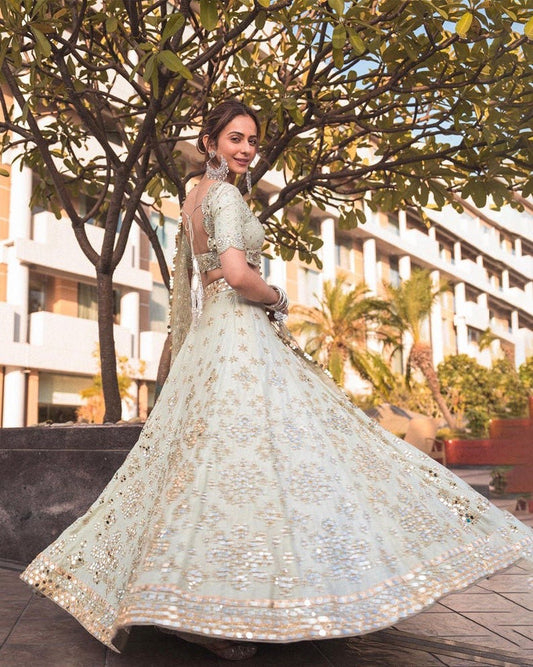 Golden Ivory Radiance Lehenga