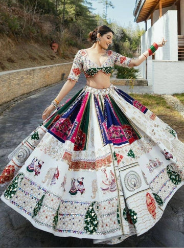Elevate Your Ethnic Wardrobe With Our Stunning Printed Silk Lehenga Choli
