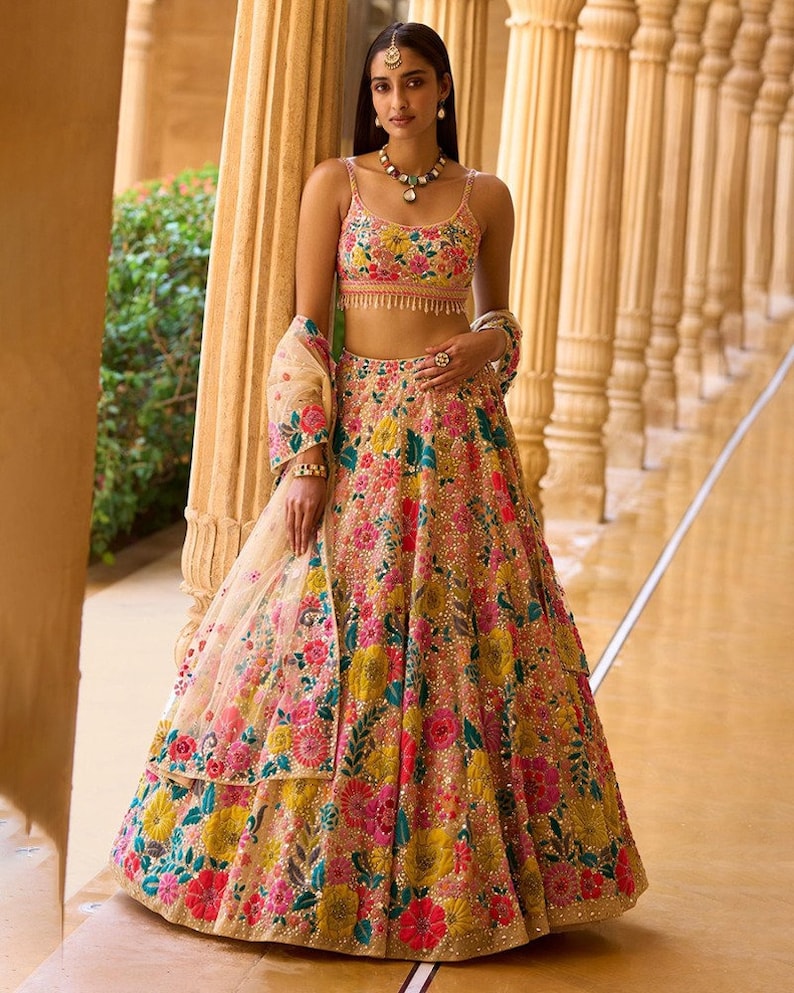Ethnic Wardrobe With Our Stunning Printed Silk Lehenga Choli