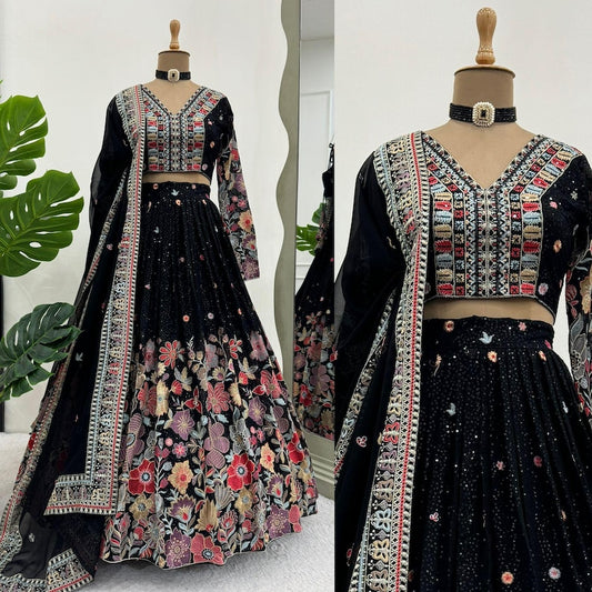 Ethnic Wardrobe With Our Stunning Printed Silk Lehenga Choli