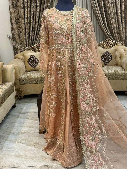 Embroidered with Handwork and Mirror Work