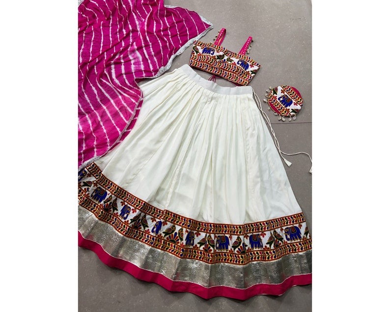 Premium Lehenga Choli with Chuni for Kid Girls | Rajasthani Lehenga Choli