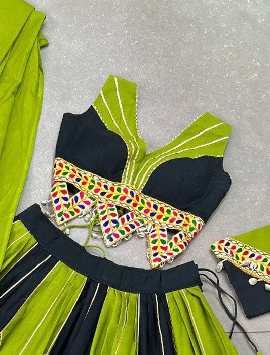 Premium Lehenga Choli with Chuni for Kid Girls | Rajasthani Lehenga Choli