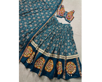 Anarkali Kurta with Contrast Stripes