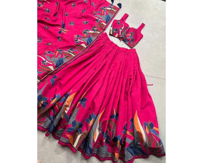 Viscose Chanderi Lehenga Choli