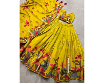 Foil Work Net Party Wear Lehenga Choli