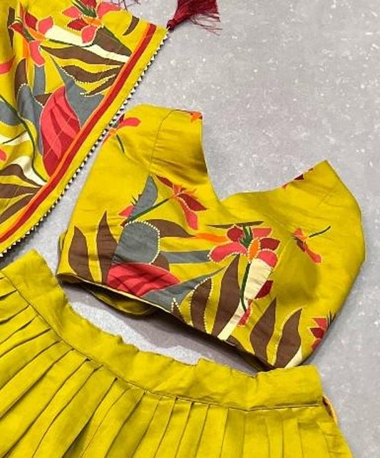 Foil Work Net Party Wear Lehenga Choli