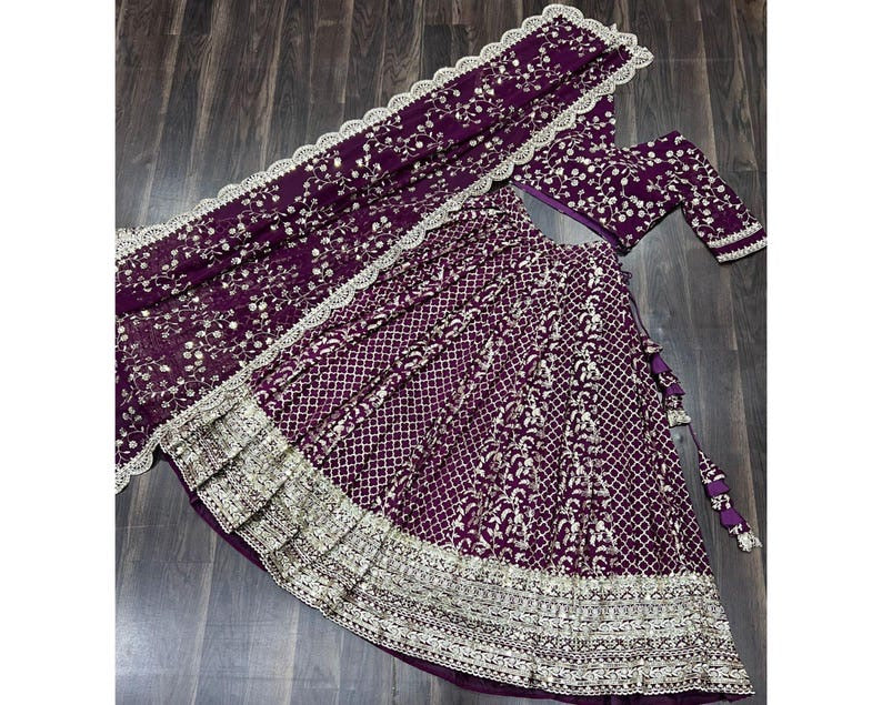 Foil Work Net Party Wear Lehenga Choli