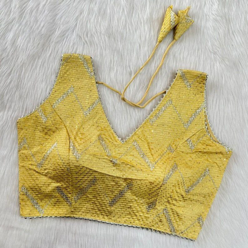 Georgette Wedding Wear New Designer Ladies Fancy Blouse