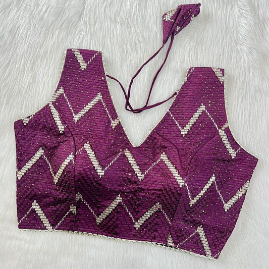 Georgette Wedding Wear New Designer Ladies Fancy Blouse