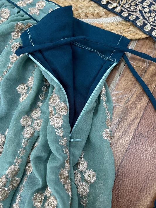 Premium Faux Blooming Adorned with Heavy Sequins and Intricate Zari Embroidery Lehenga Choli