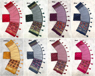 premium designer patola saree