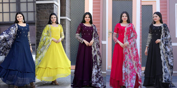 Premium Readymade Gown Dupatta Collections