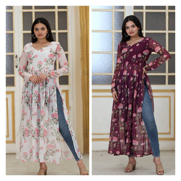 Nayra cut Kurtis are the best way to stay comfortable and stylish at the same time