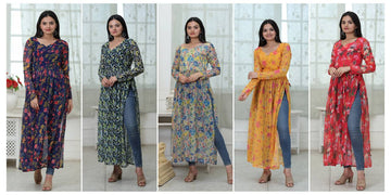 Nayra cut Kurtis are the best way to stay comfortable and stylish at the same time