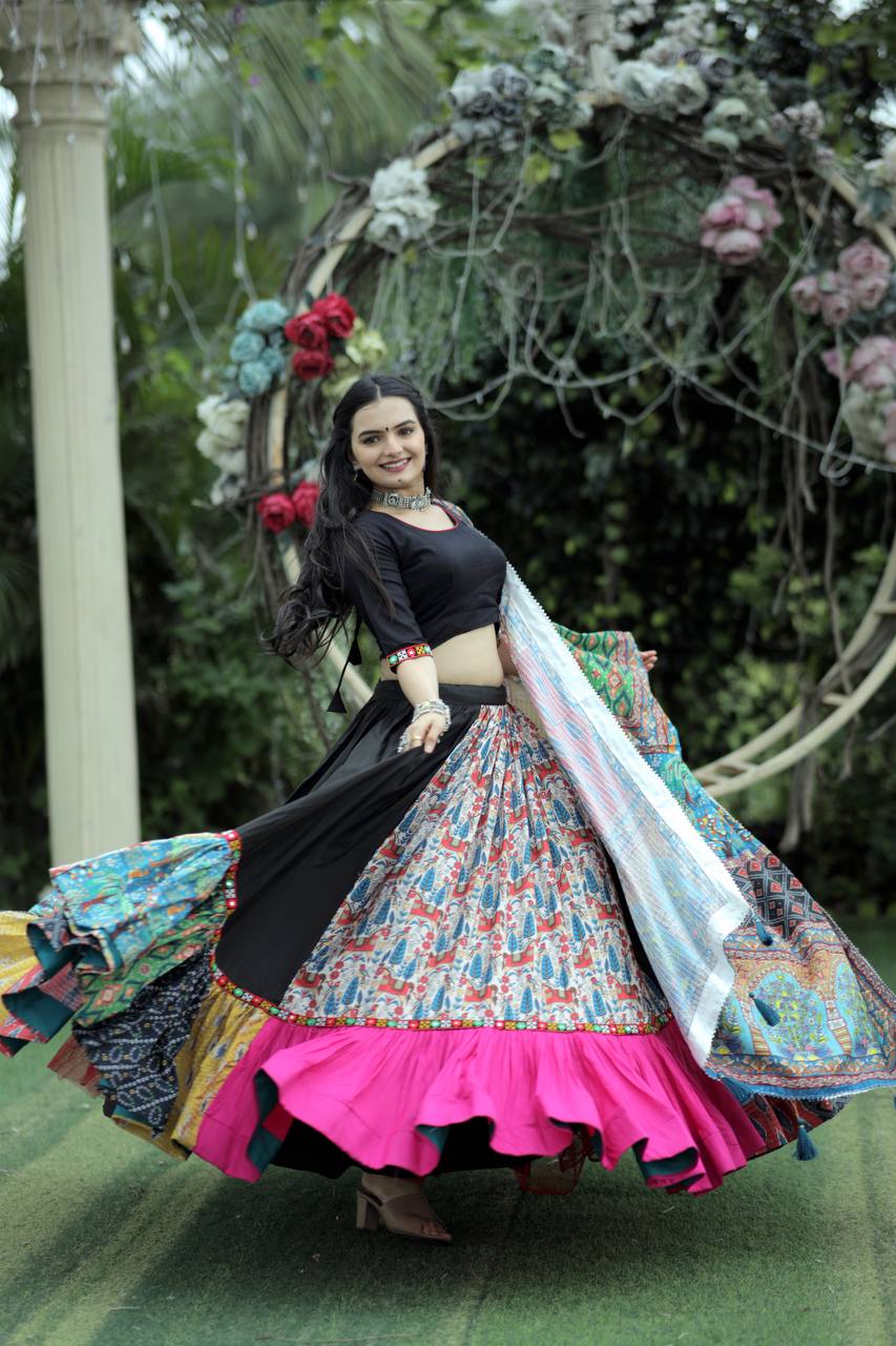 Attractive Rayon Lehenga Choli Dupatta Set