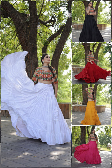 Adorable Designer Readymade Rayon Lehenga choli Set