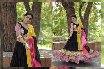 Attractive Rayon Lehenga Choli Dupatta Set