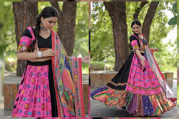 Attractive Rayon Lehenga Choli Dupatta Set