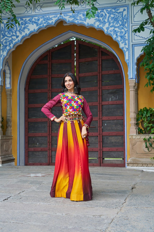 Latest Printed Navratri Lehenga choli