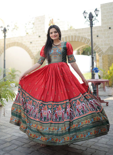 premium designer readymade mother & daughter gown collection