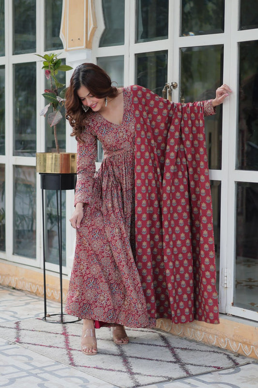 premium designer readymade kurti, pant & dupatta set