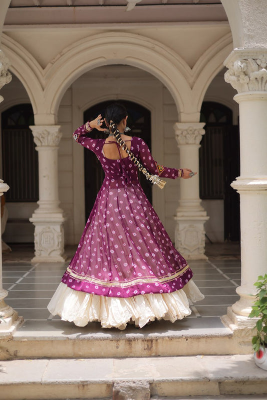 Kora Cotton with Standard Frill stitching Navratri Collections